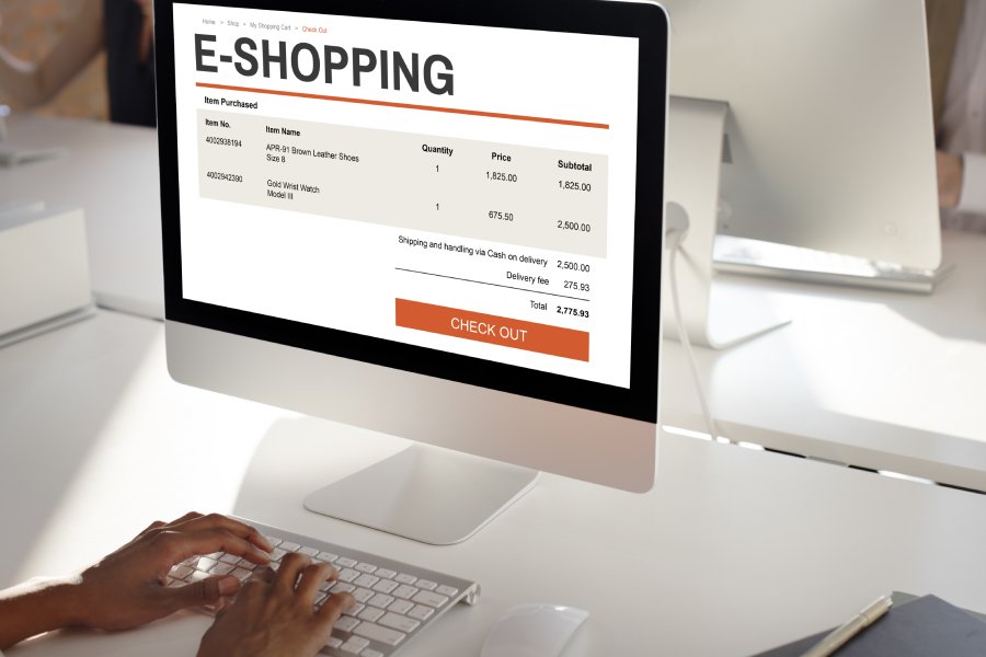 E-commerce Online Shopping Website Technology Concept